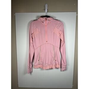 Lululemon Winter Sprinter Hoodie 4 Bleached Coral Pink Half Zip Run Tech Fleece
